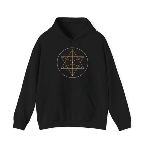 Merkaba · Schutz – Hoodie in Schwarz