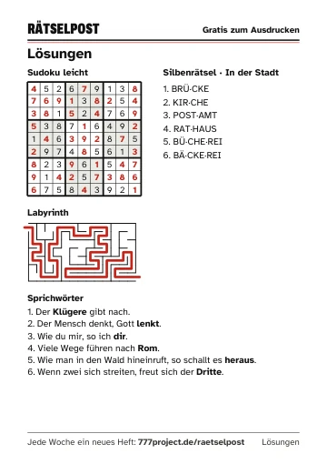 Seite 5: Lösungen