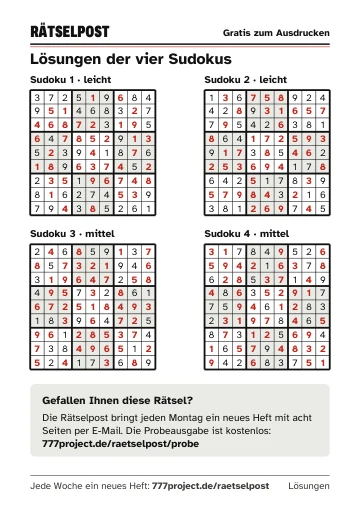 Seite 5: Alle Lösungen